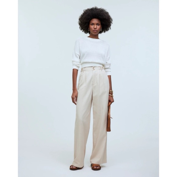 Madewell The Harlow Wide-Leg Pant Harvest Moon Cream - Picture 1 of 11